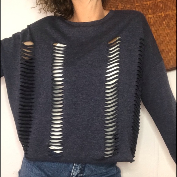 See You Monday Tops - 🗣Cute distressed box cut sweater